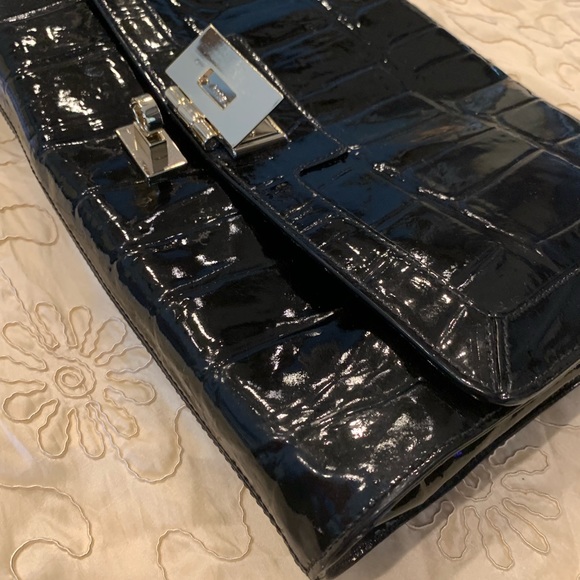 Kate Spade Black Patent Leather Handbag - Picture 6 of 6